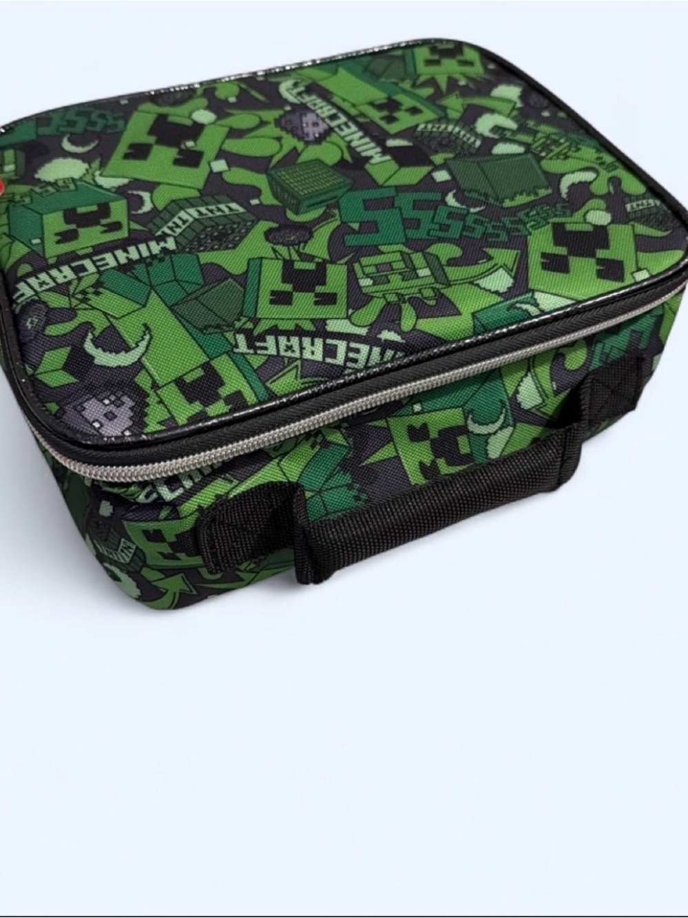 Minecraft Green Pattern Kids Travel Pouch - Unbranded